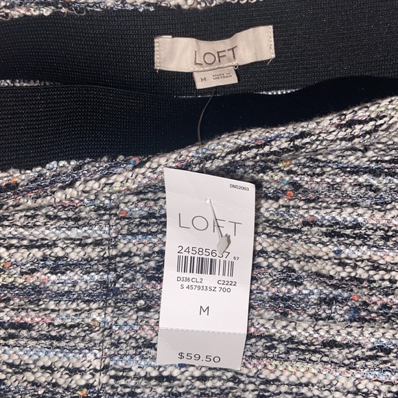 LOFT NWT SEXY A-LINE TWEED SKIRT SZ 8 💐🌷🎀 - Picture 2 of 4